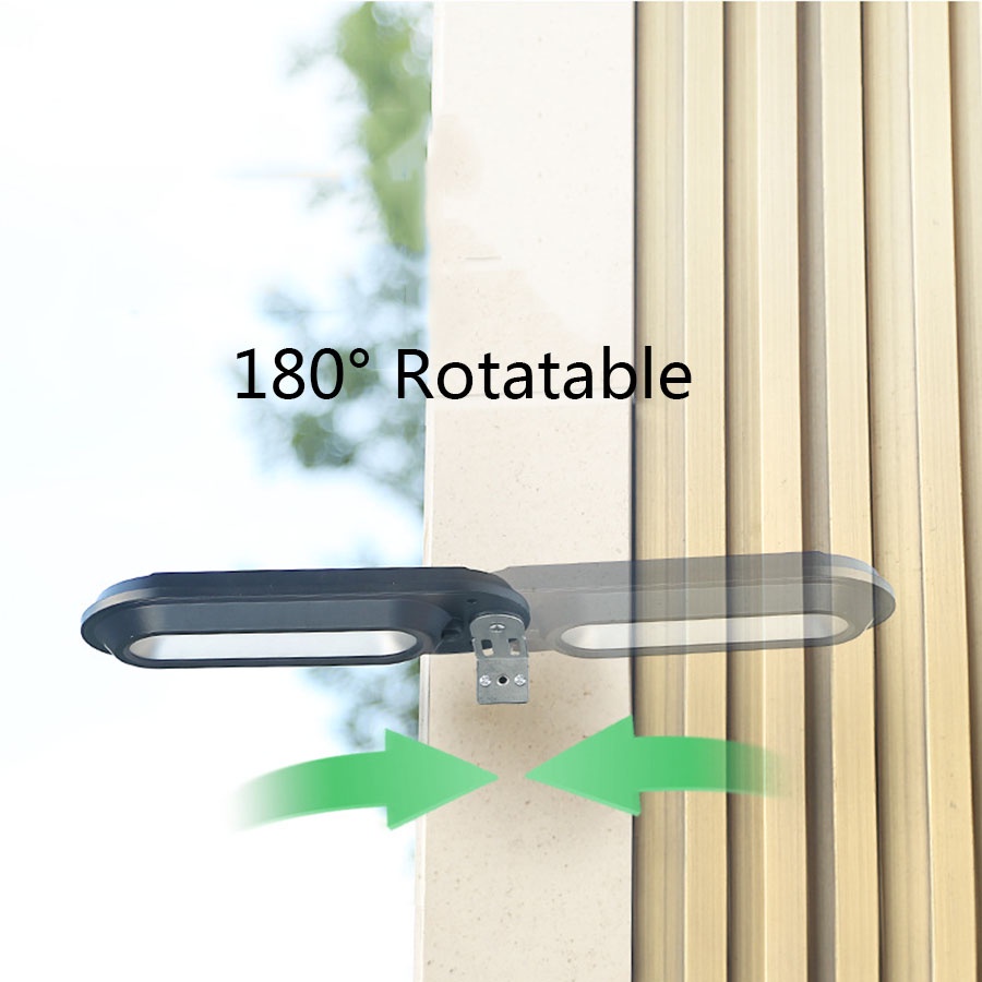 Đèn Năng Lượng Mặt Trời 180° Đèn Led Ngoài Trời Gắn Tường Ngoài Trời 18 Bóng Chạy Bằng Năng Lượng Mặt Trời Chống Thấm Nước