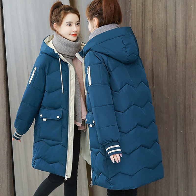 IELGY IELGY Áo Khoác Đệm cotton Dáng Rộng Phong Cách Hàn Quốc Thời Trang Mùa Đông