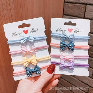 Dây buộc tóc co giãn hình nơ xinh xắn dành cho nữ