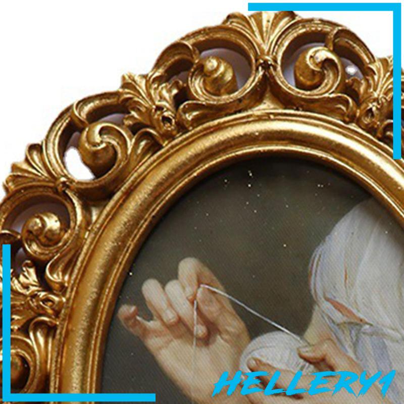 [Hellery1] Khung Ảnh Nhựa Resin Cổ Điển Treo Tường Nghệ Thuật Sang Trọng