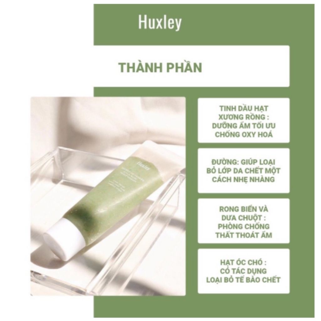 Tẩy Tế Bào Da Chết Huxley, Chiết suất Từ Tinh Chất Xương Rồng 30g