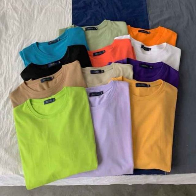 Áo THUN TRƠN BASIC nhiều màu Unisex