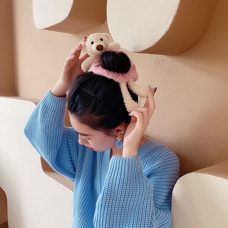 Dây Cột Tóc Elatic Pluh Dễ Thương Cho Nữ