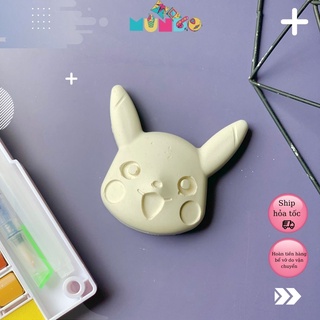 Tượng tô màu cao cấp chọn mẫu SIZE S PIKACHU, tượng thạch cao MUNDO