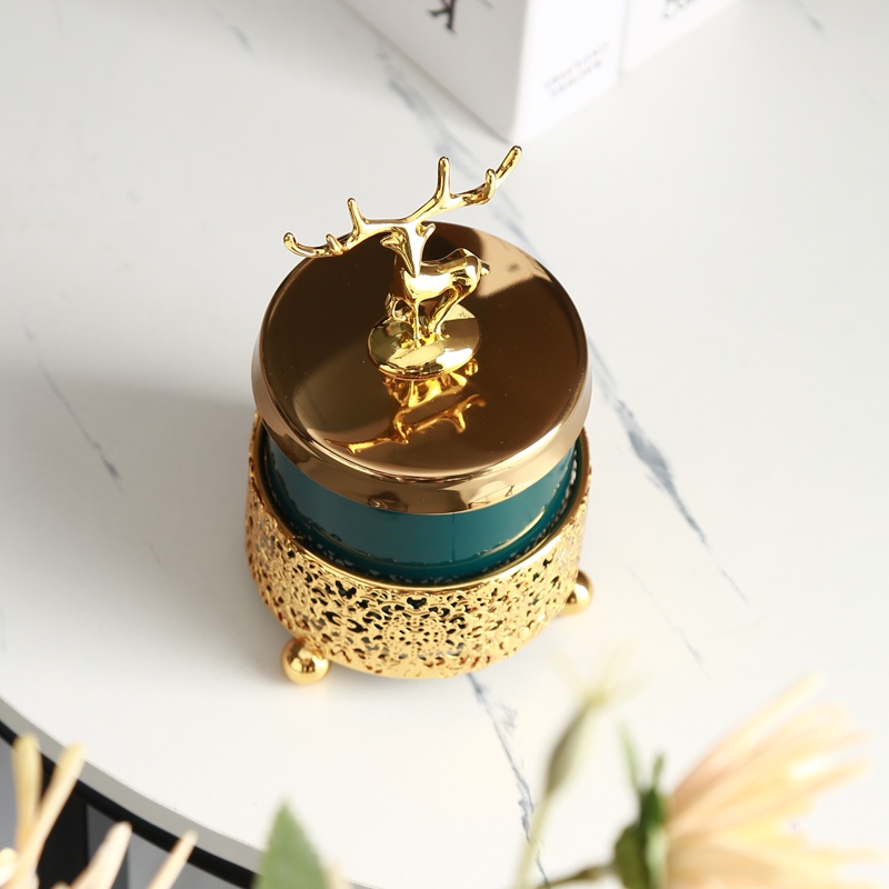 Hộp Đựng Trang Sức/Mỹ Phẩm/Đồ Dùng Để Bàn Bằng Gốm Nhẹ Sang Trọng Đa Năng