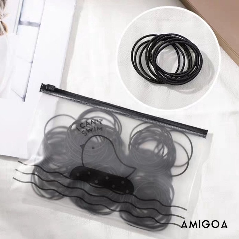 ✨✨Túi 100 sợi thun cột tóc Hàn Quốc du lịch siêu dễ thương