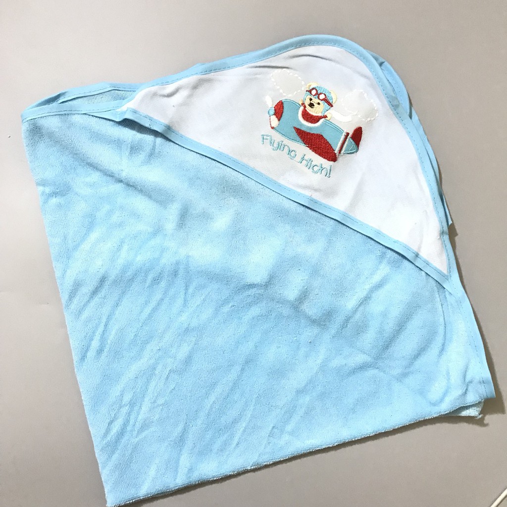 THANH LÝ (HÀNG KO ĐỔI TRẢ) Set 2 chăn ủ có mũ sơ sinh Snugly Baby 65*65cm