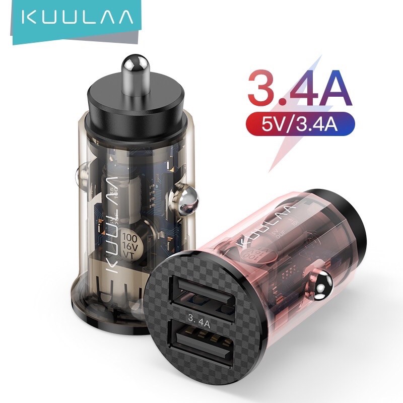 Sạc xe hơi 2 cổng usb