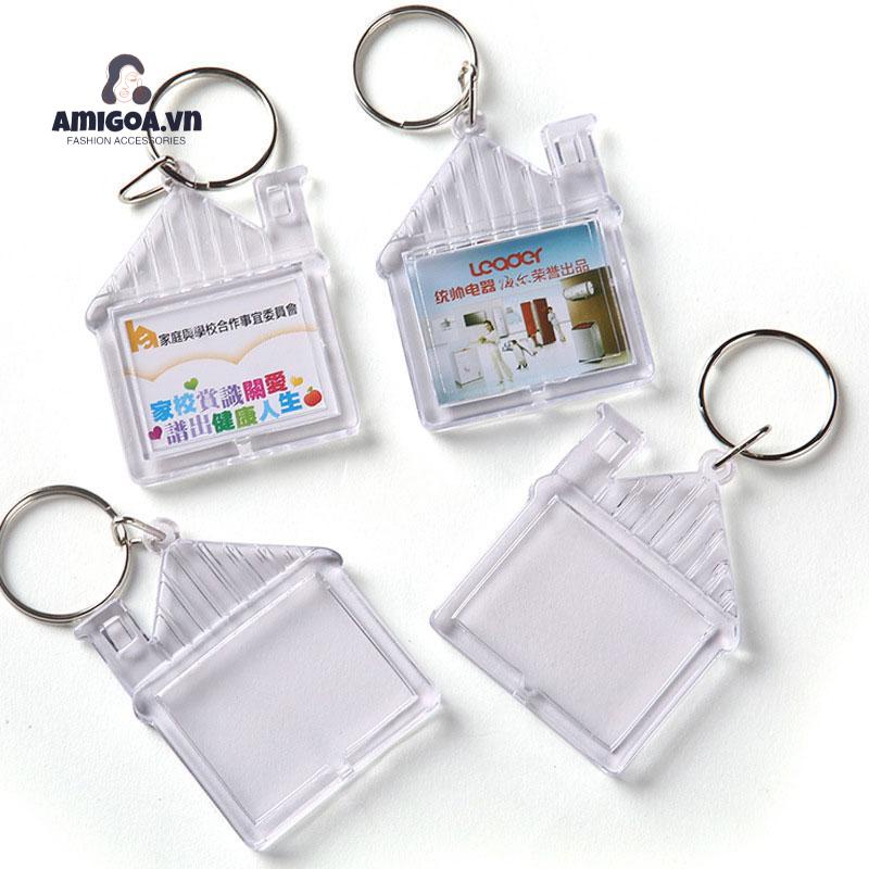 Móc Chìa Khóa Bằng Nhựa acrylic Họa Tiết Hoạt Hình Dễ Thương