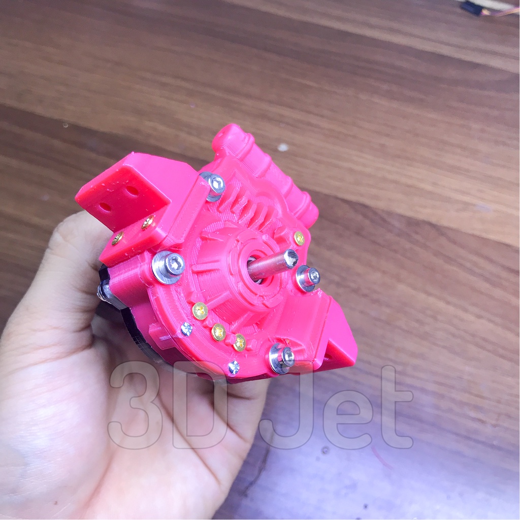 Hộp số giảm tốc motor 550 cho RC bánh răng kim loại