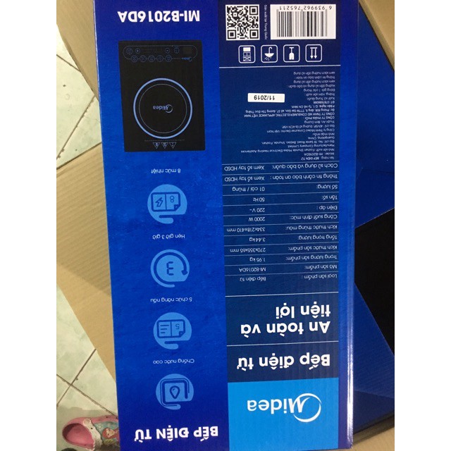 Bếp điện từ đơn Midea MI-B2016DA chính hãng