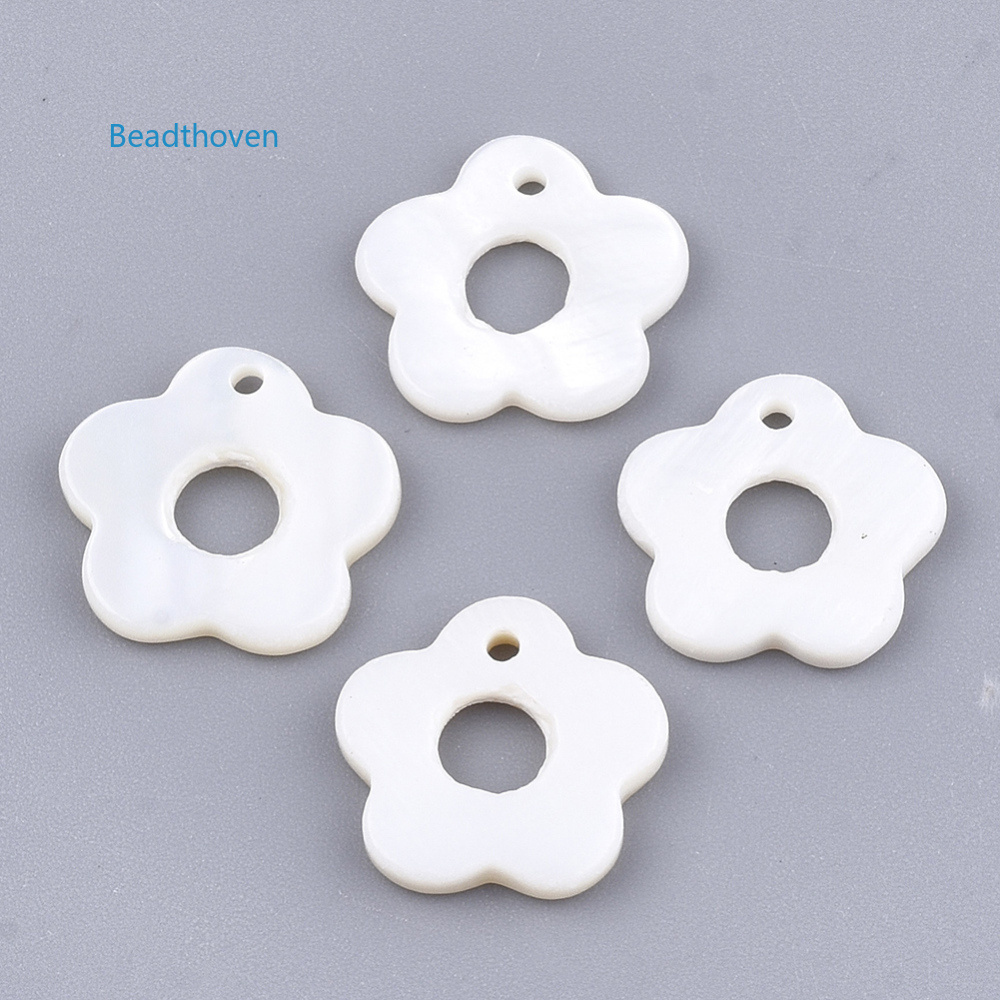 2-20 Hạt Charm Hình Vỏ Sò 13x13x2mm 1.2mm Dùng Làm Trang Sức Thủ Công