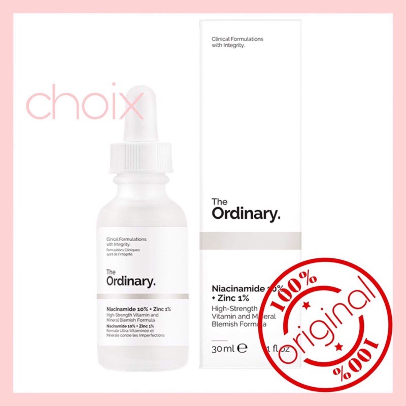 ( BILL MỸ SEPHORA - DECIEM) Serum Niacinamide 10% + Zin 1% The Ordinary