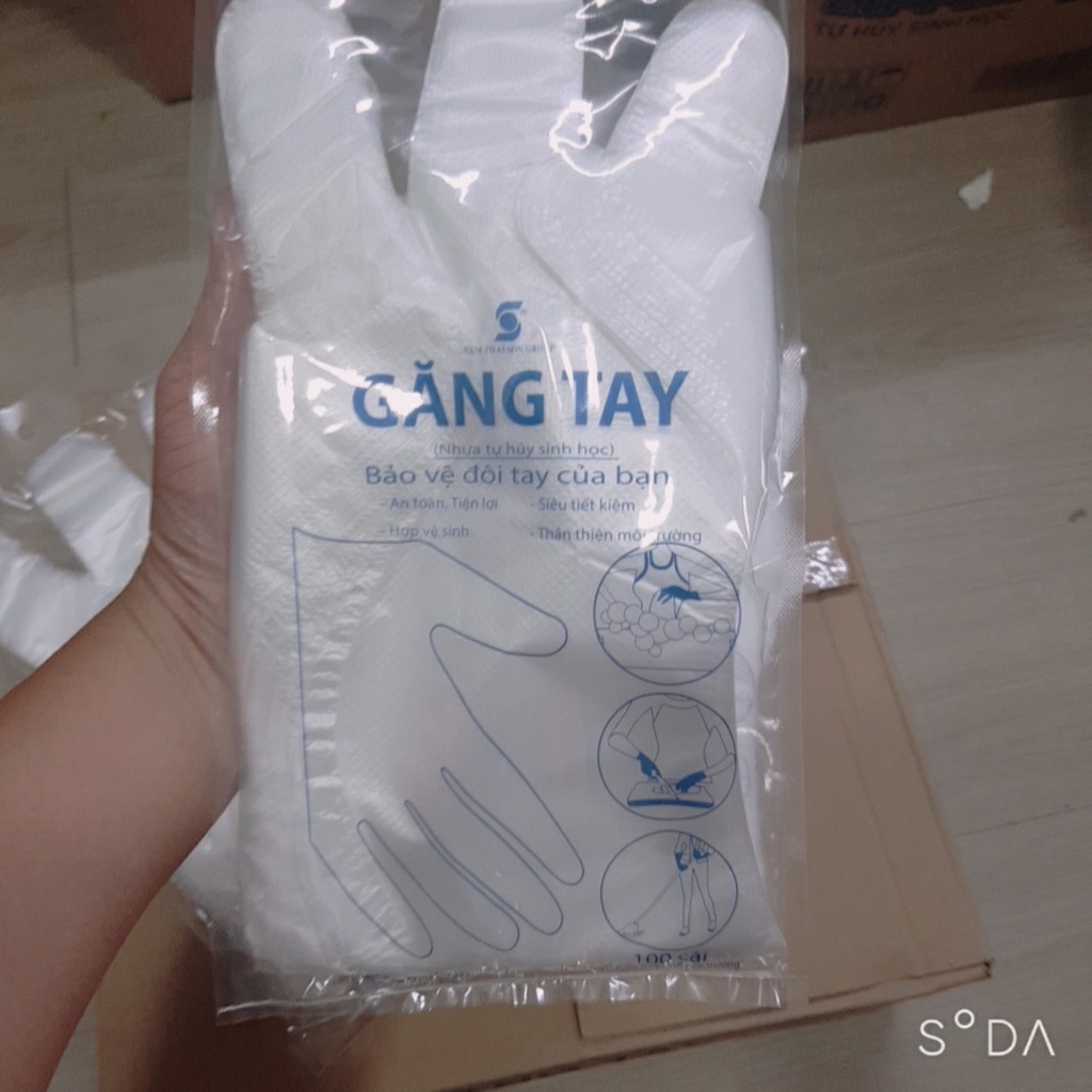 Bao Tay Nilong 100 cái Tự Hủy Sinh Học