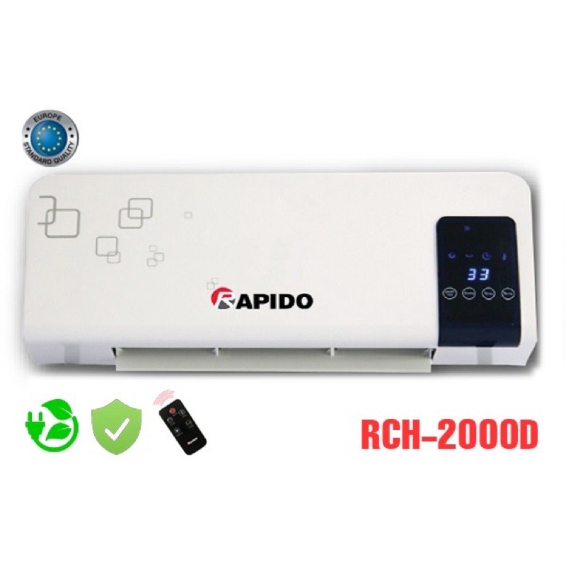 Máy sưởi gốm Rapido RCH2000D