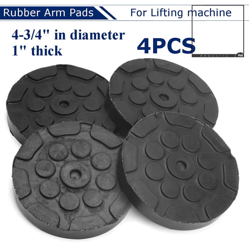Set 4 Đệm Cao Su Tròn 120x25mm Hỗ Trợ Nâng Xe Ô Tô