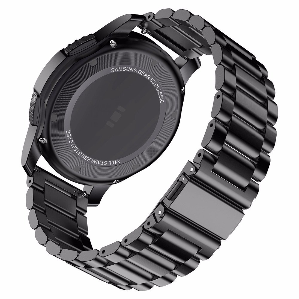 Dây Đeo Inox 18mm 22mm 20mm 24mm Cho Đồng Hồ Thông Minh Samsung Galaxy Watch 42 46mm Galaxy Watch 3 45mm 41mm