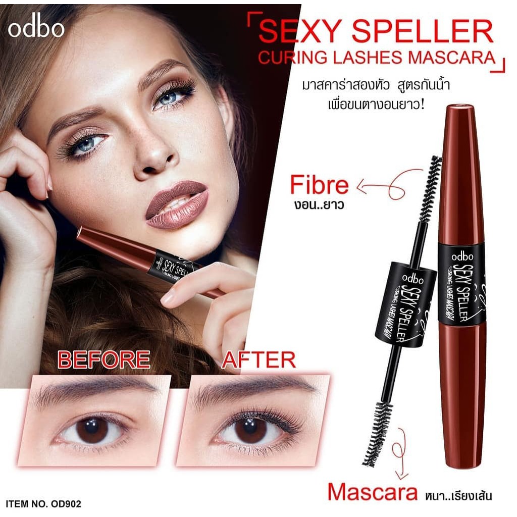 Mascara 2 Đầu Dài và Cong Mi Odbo Sexy Speller OD902