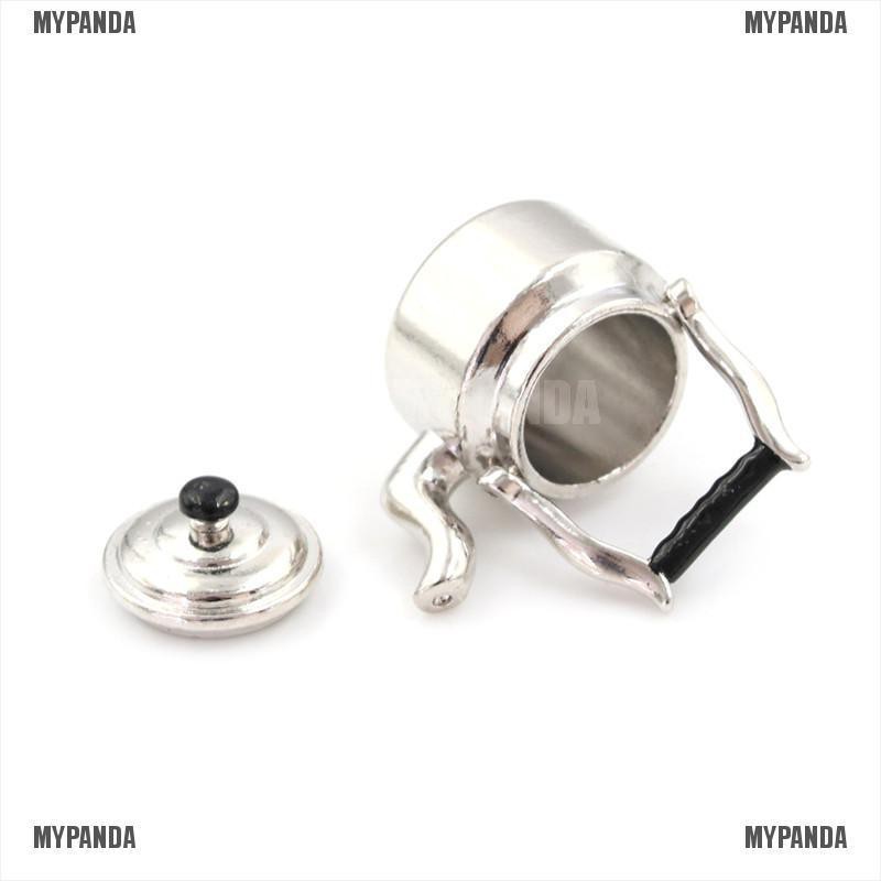 Mô hình ấm nước kim loại cho nhà búp bê 1:12