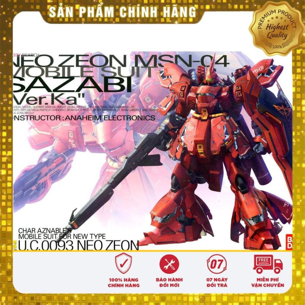 Đồ chơi trẻ em - Mô hình lắp ráp Gundam Bandai MG Sazabi Ver Ka Msn-04 Char Counter Attack Gundam UC Tỷ lệ 1/100 Nhật