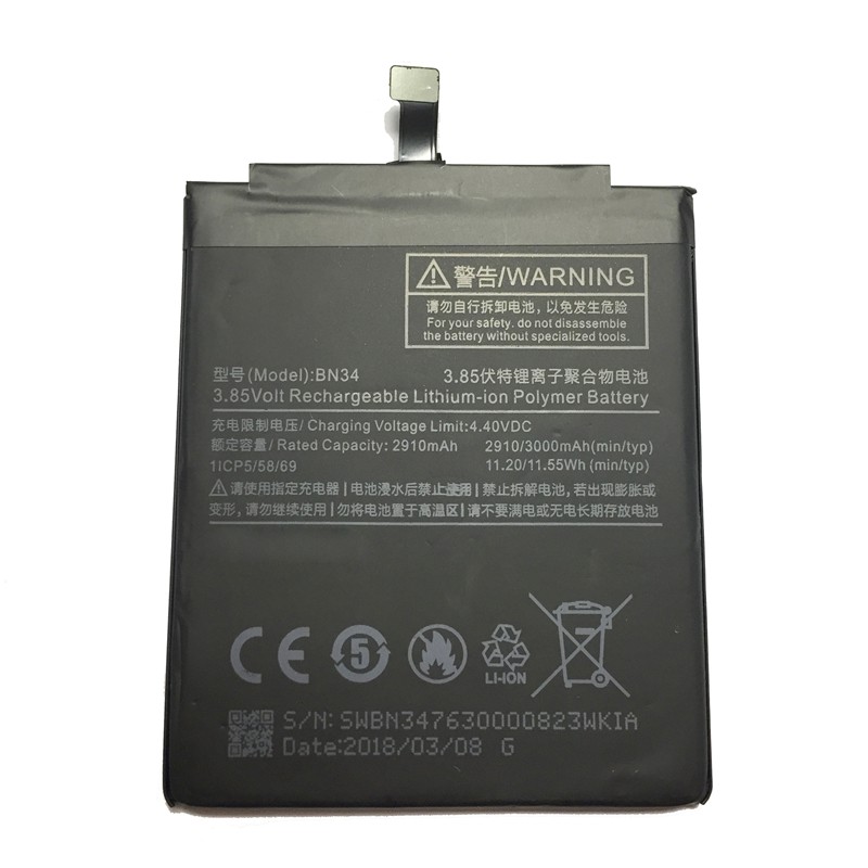 Pin Sạc Thay Thế Cho Xiaomi Redmi 5A - BN34 , Pin Xiaomi Redmi 5A