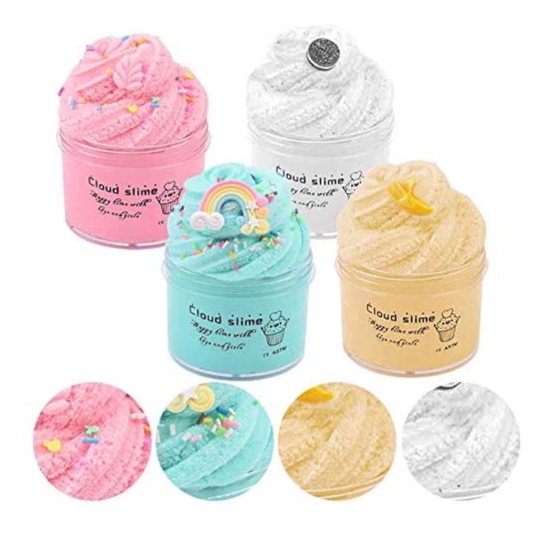 [GIÁ HẠT DẺ 🌰 ] Combo 4 slime mây