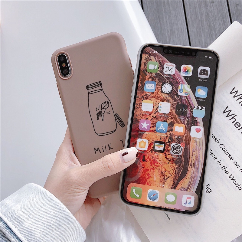 Ốp điện thoại họa tiết ly và bình nước cá tính dành cho iphone 6/6s/6s+/7/7+/8/8+/x/xs max/xr | BigBuy360 - bigbuy360.vn
