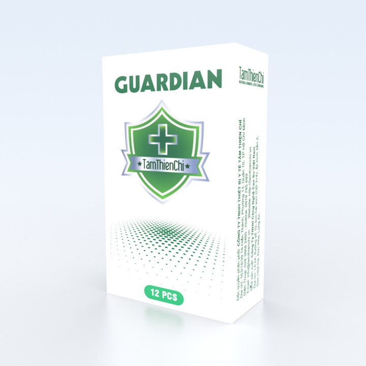 Bao cao su Tâm Thiện Chí GUARDIAN mỏng trơn hộp 12 chiếc