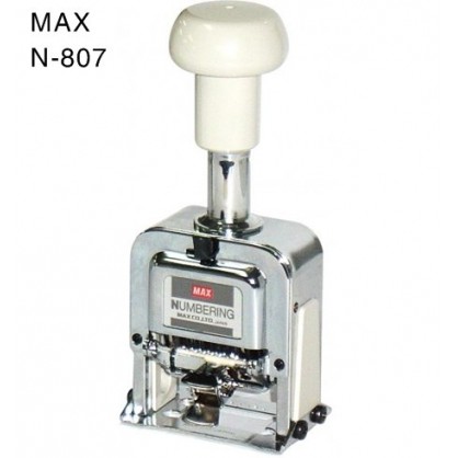 Máy đóng số nhảy MAX 8 số 5mm N807 siêu bền Numbering Machine