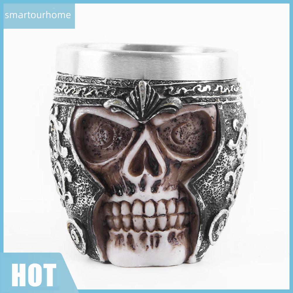 Ly uống bia hình đầu lâu phong cách gothic