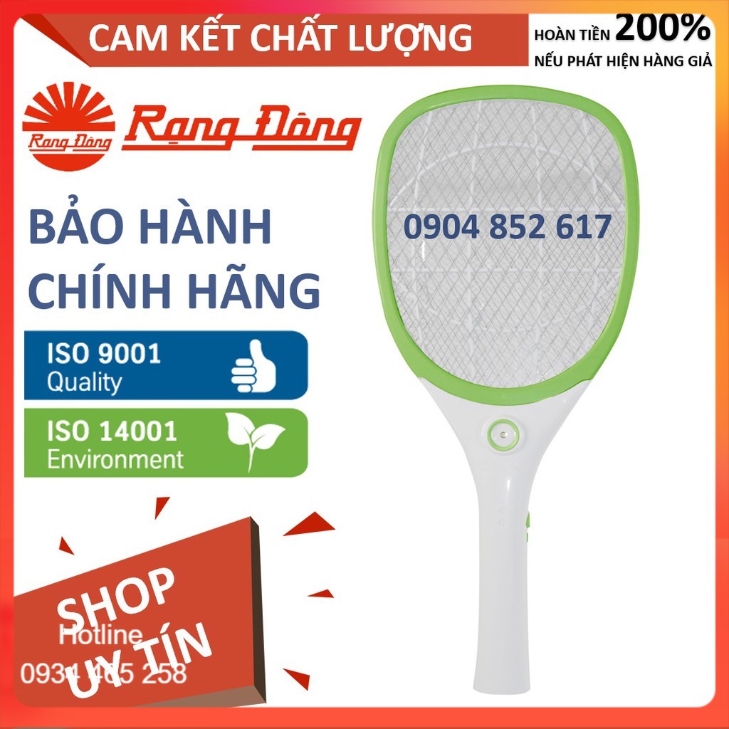 Chính Hãng Vợt muỗi Rạng Đông siêu bền, 3.5W, cấp độ bảo vệ IP 20 [BH dài]