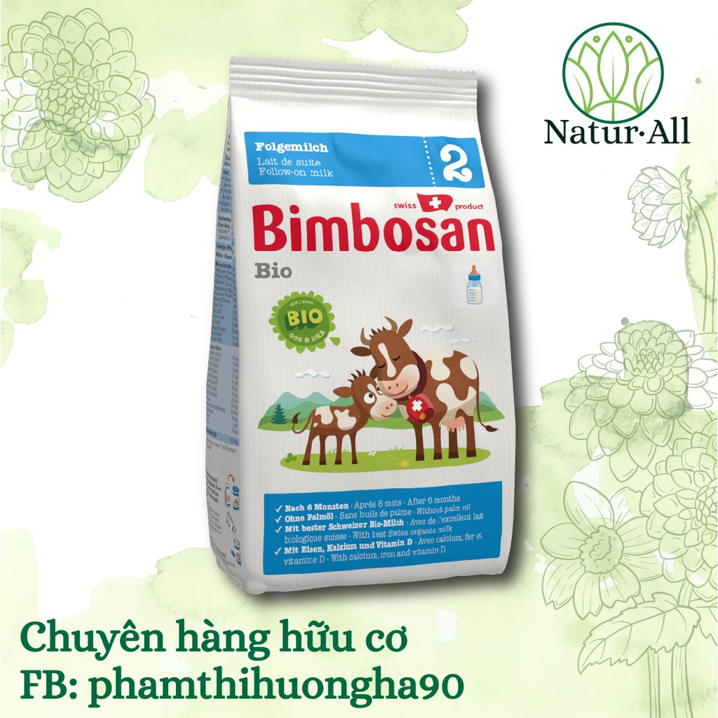 Sữa Bimbosan số 2 hữu cơ túi 400g