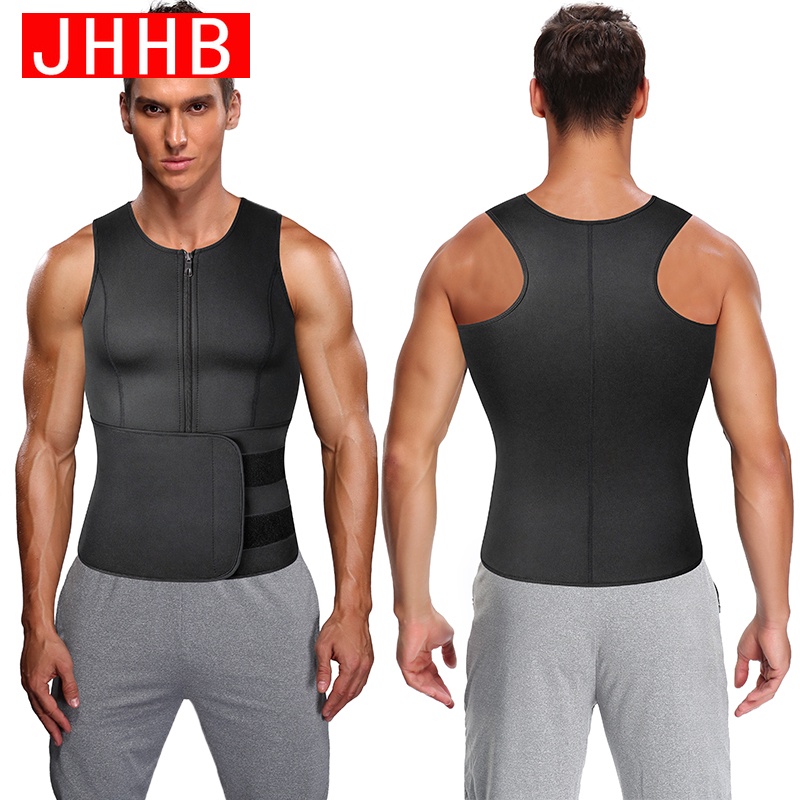 Áo Định Hình Cơ Thể Bằng Cao Su Tổng Hợp Có Khóa Kéo Dành Cho Nam