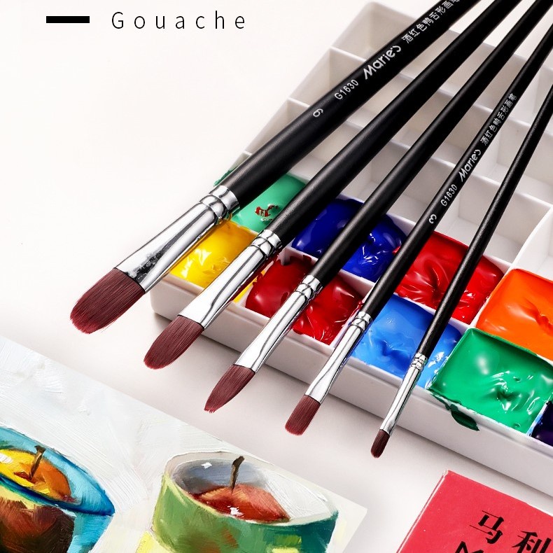 Cọ vẽ Marie's đầu Oval thân dài G1630 THEARTSHOP