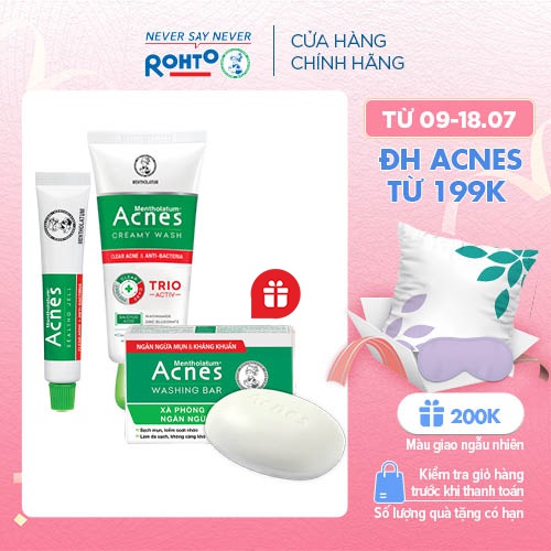 Bộ sản phẩm ngăn ngừa mụn căn bản Acnes