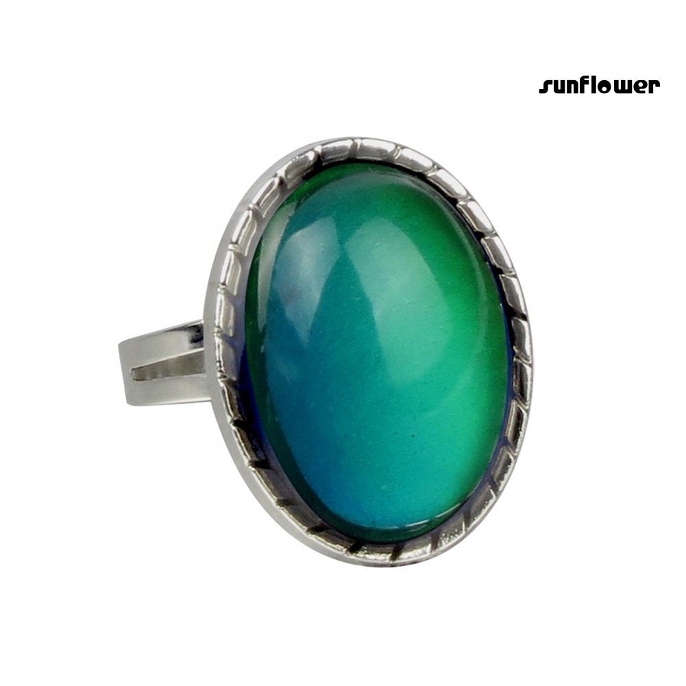 Nhẫn Đính Đá Thay Đổi Màu Sắc Theo Tâm Trạng Thời Trang Dành Cho Nữ