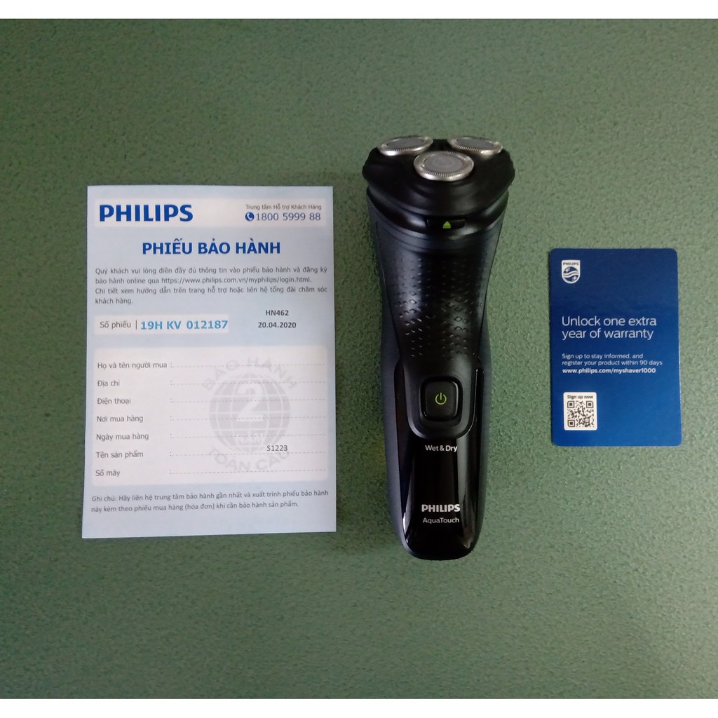 Máy cạo râu khô và ướt Philips S1223 model cải tiến thay thế S1070 và S3122