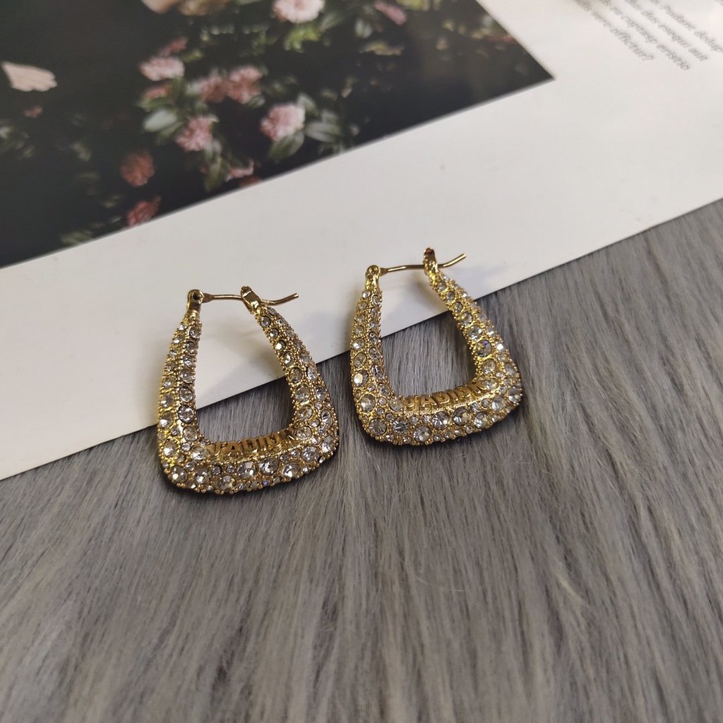 Hoa Tai Dáng Dài Hình Bánh Bao Phong Cách Vintage Cho Nữ