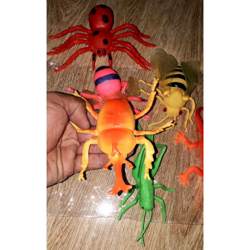 Sét 6 mô hình côn trùng bằng nhựa cứng rất đẹp