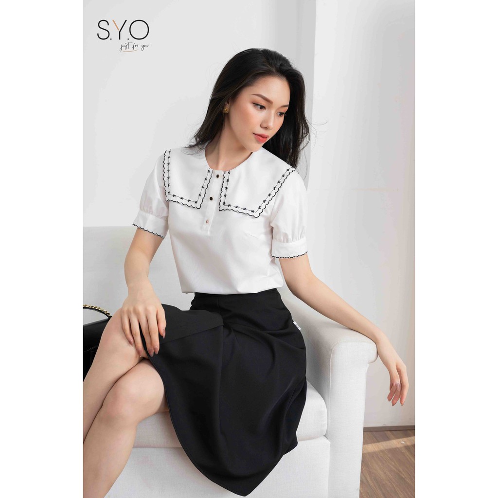 Chân váy Xòe nẹp đính cúc SYO V2820024 | BigBuy360 - bigbuy360.vn