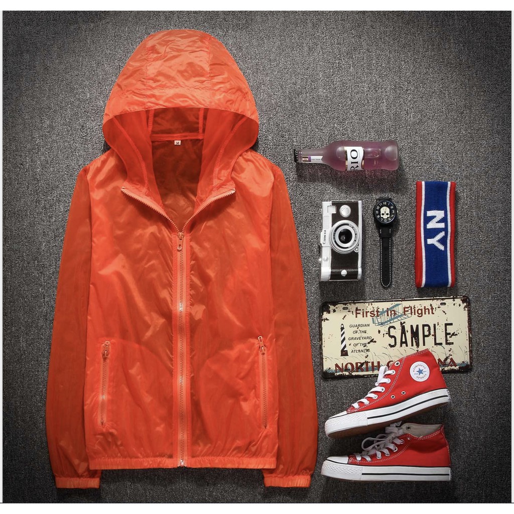 Nhập khẩu - Loại 1 Áo khoác trong suốt túi khoá kéo (kèm túi đựng) | BigBuy360 - bigbuy360.vn