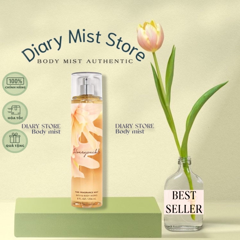 𝐃𝐢𝐚𝐫𝐲𝐦𝐢𝐬𝐭.𝐬𝐭𝐨𝐫𝐞 Xịt Thơm Toàn Thân Bath and Body Works - Honey Suckle