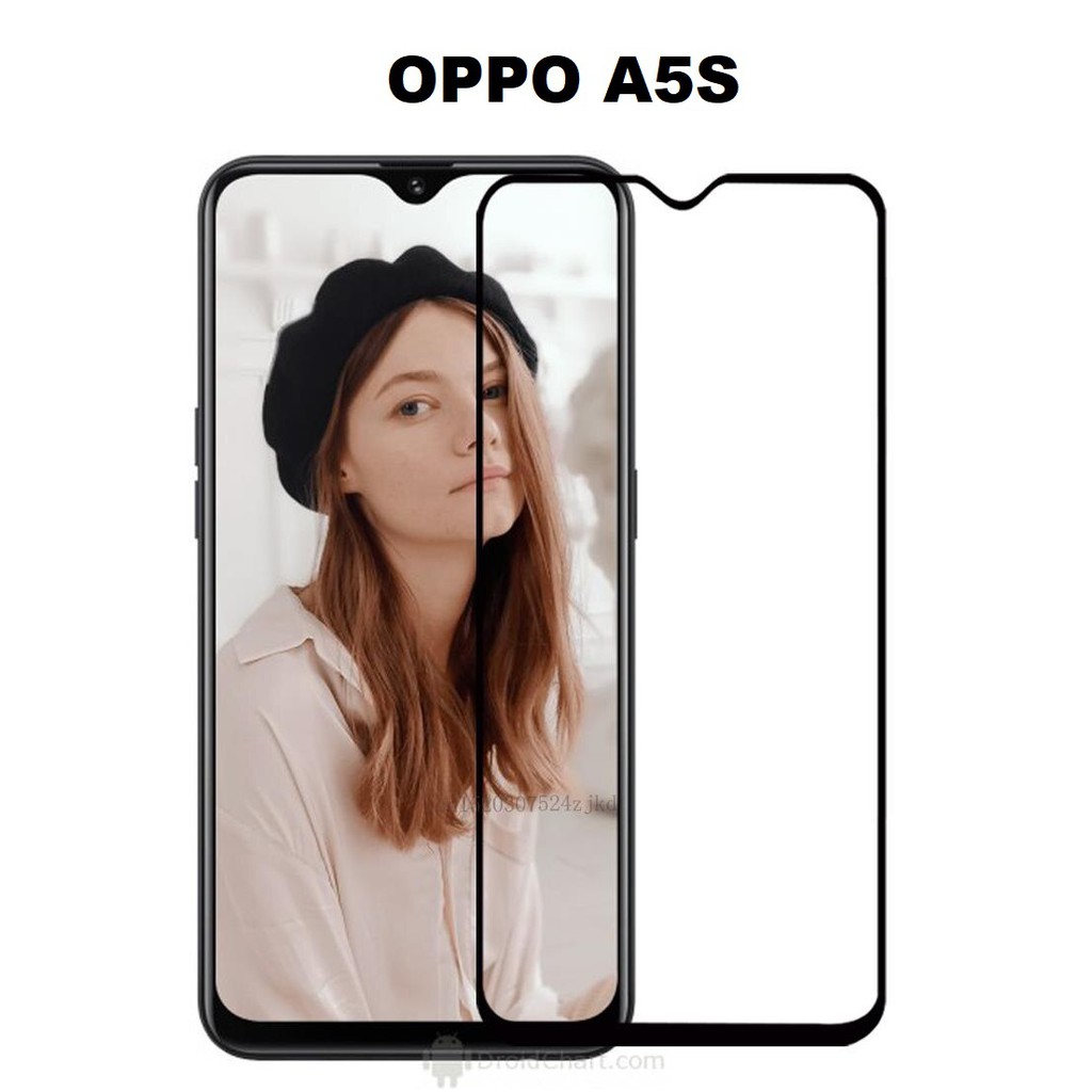 Dán kính cường lực full màn hình Oppo A5S