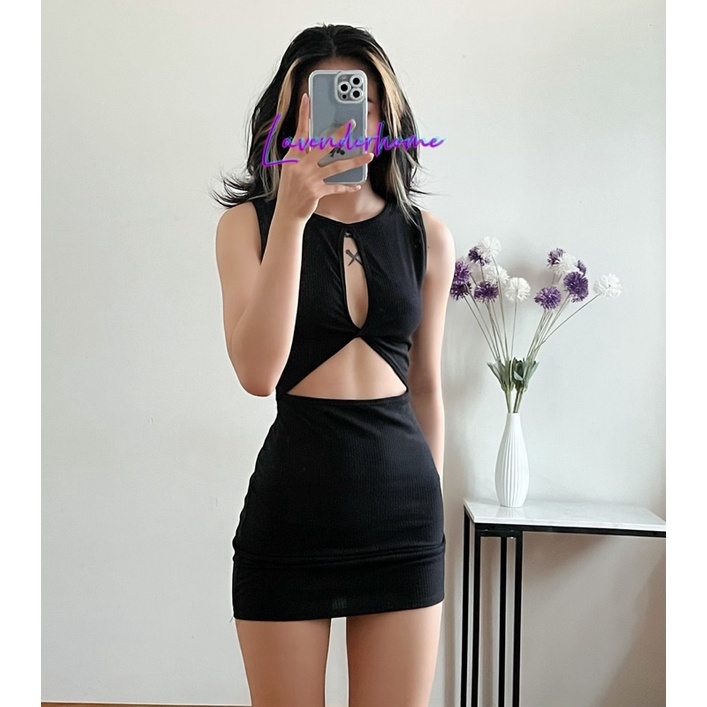 Đầm Body Sát Nách Khoét Ngực  SNKNT