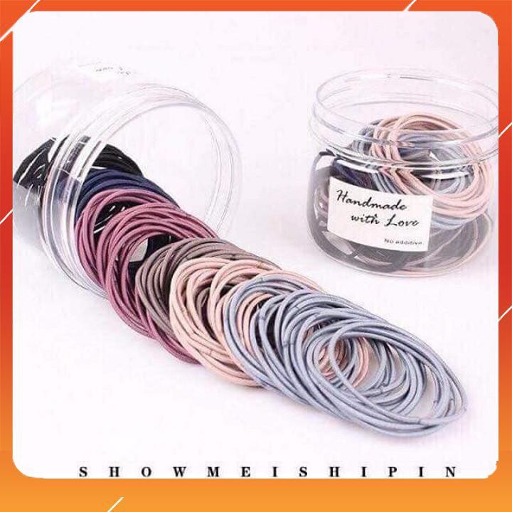 [FreeShip – Sale 1k] Thun cột tóc nhiều màu - loại tốt set 3 dây - [FOLLOW SHOP MUA HÀNG GIÁ 1K]