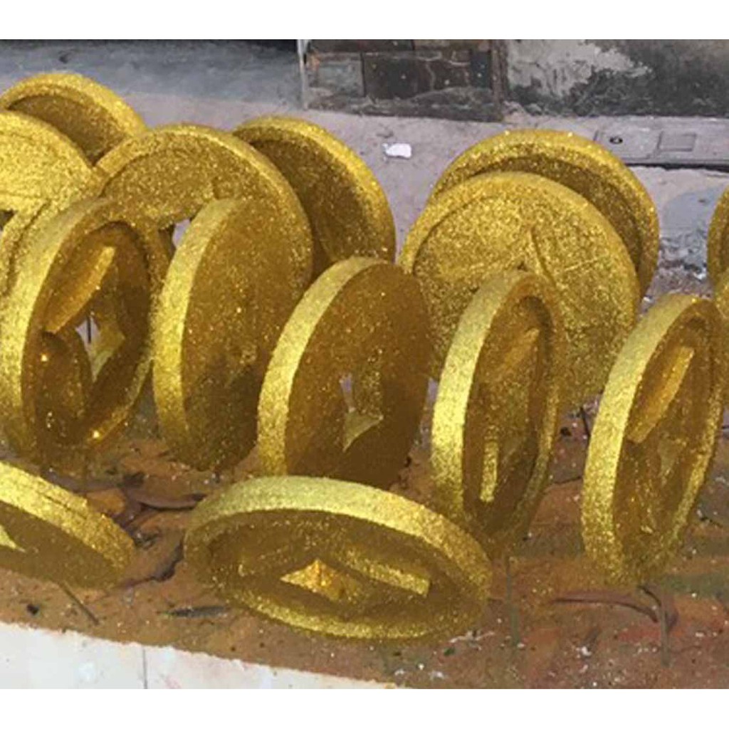Đồng tiền vàng bằng xốp - Green Art