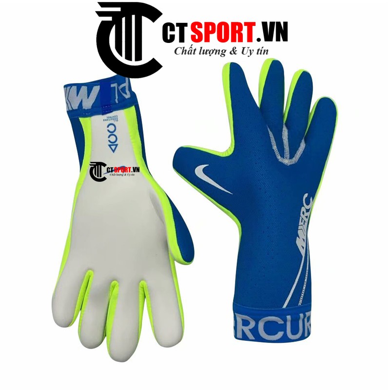 Găng tay thủ môn Mercurial Touch CTSPORT xanh biển ( Không Xương)