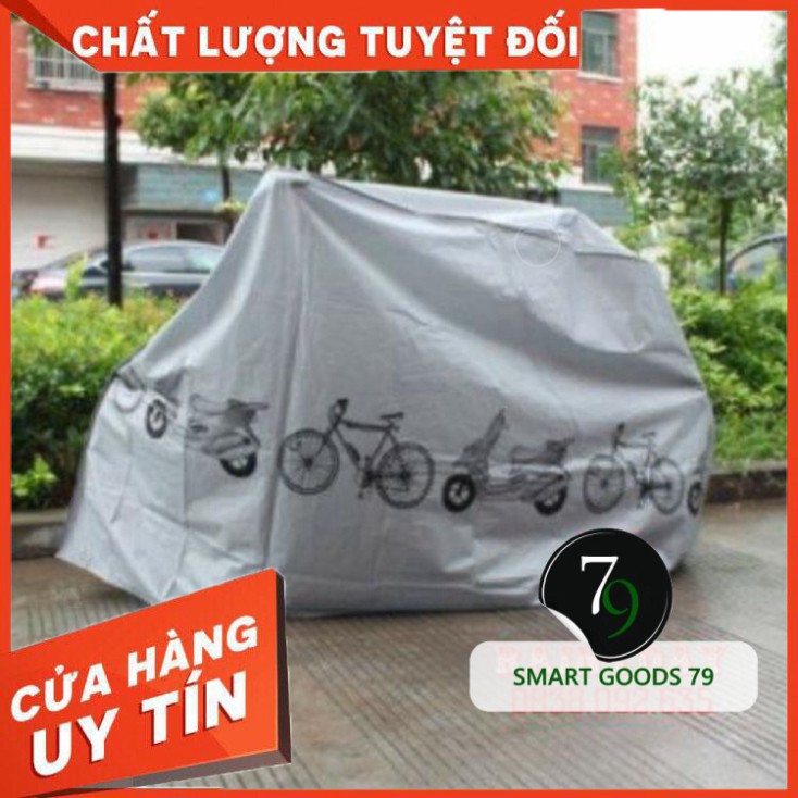 [ Chính Hãng ] [284] Bạt áo phủ trùm che xe máy vespa moto vision xe đạp điện chống nắng mưa vải dù