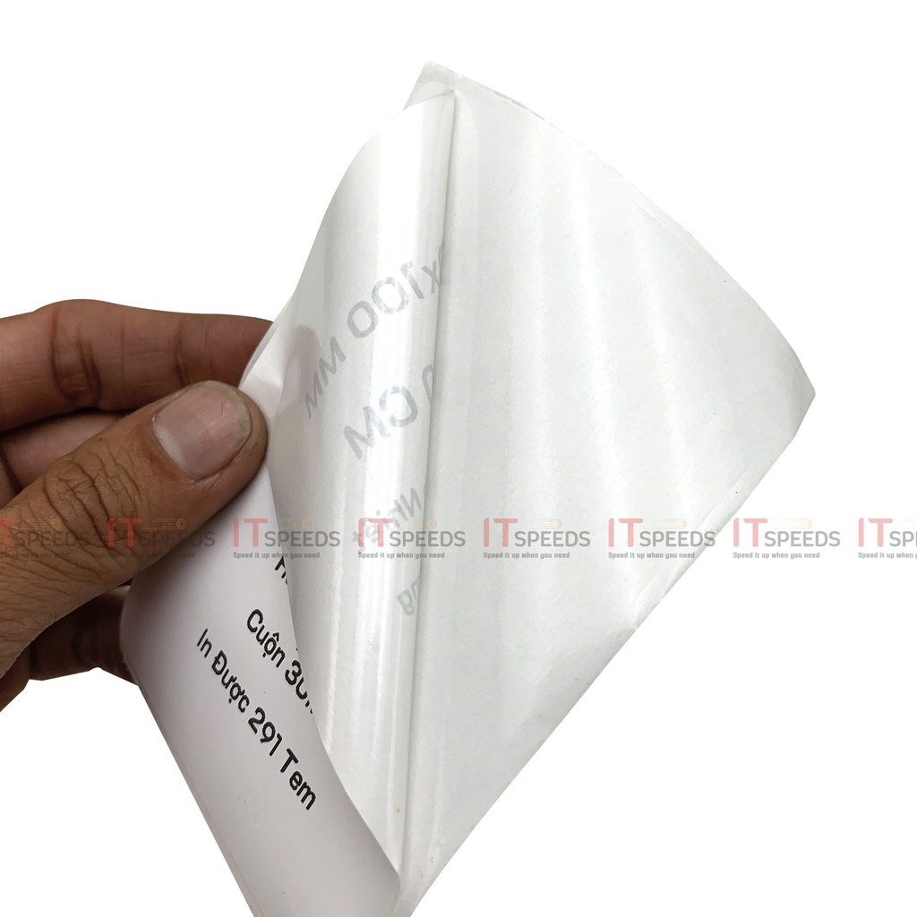 Cuộn Giấy Decal In Nhiệt 70 x 100Mm, Kèm Lớp Keo, Dài 30 Mét, In Được 290 Tem, In Vận Đơn Shopee, TMĐT, Lột Dán Gói Hàng