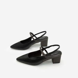 Hàng hot Vascara - Giày Slingback Gót Trụ BMN 0334 - Màu Đen